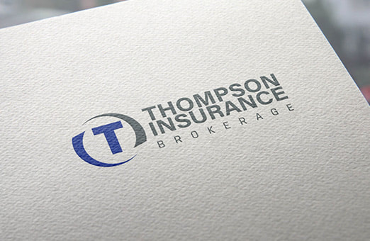 Thompson Insurance Brokerage​ logo printed on a paper
